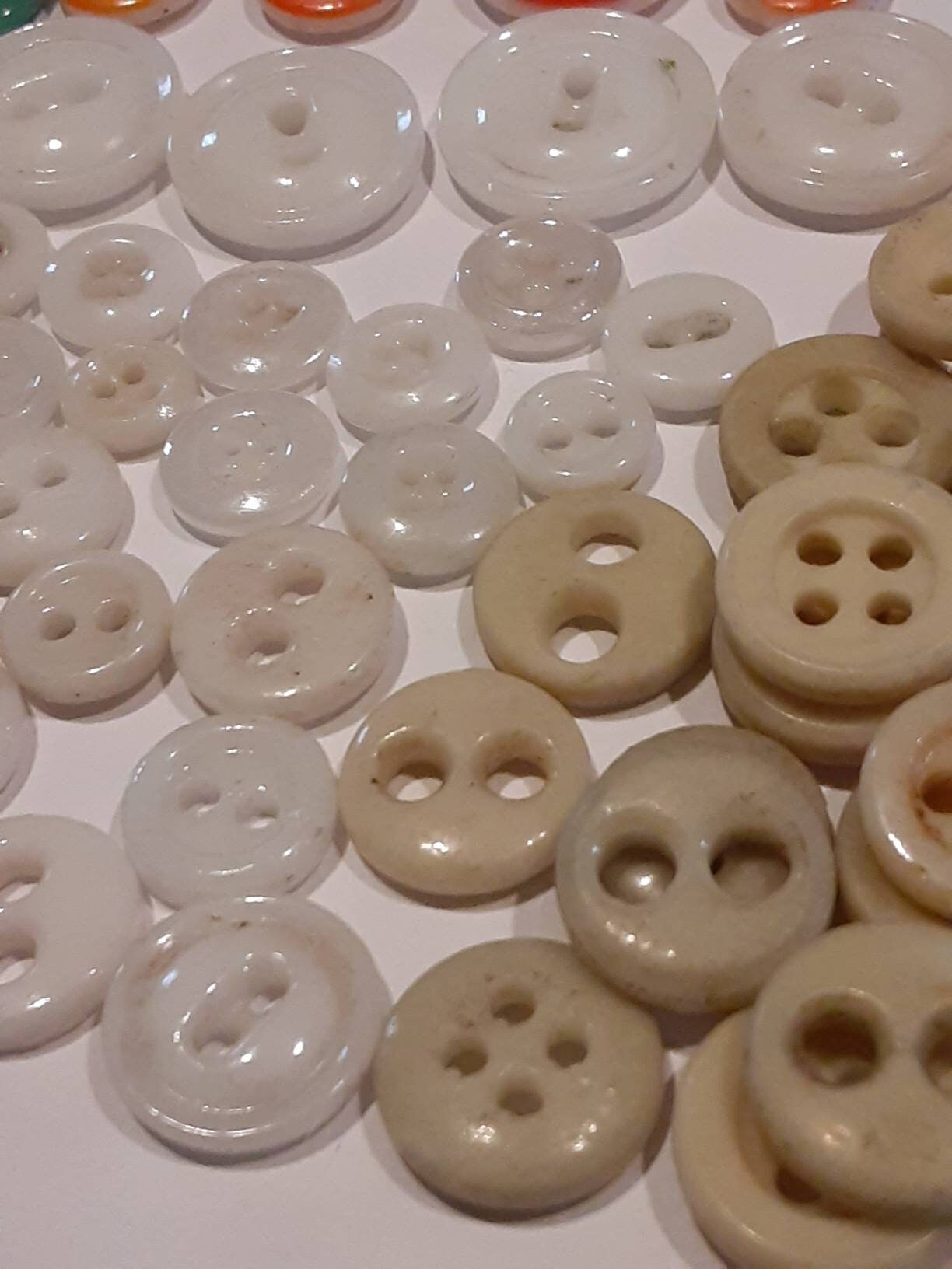 Antique China Buttons 2 and 4 Hole Colored 1 Stencil Etsy