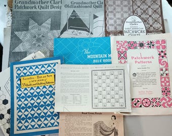 Vintage 1930s + Quilting Instruction Booklets and Catalogue Collection