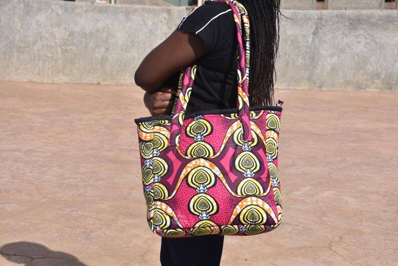 African Print Fabric Handbag Large Ankara Tote Bag African Etsy