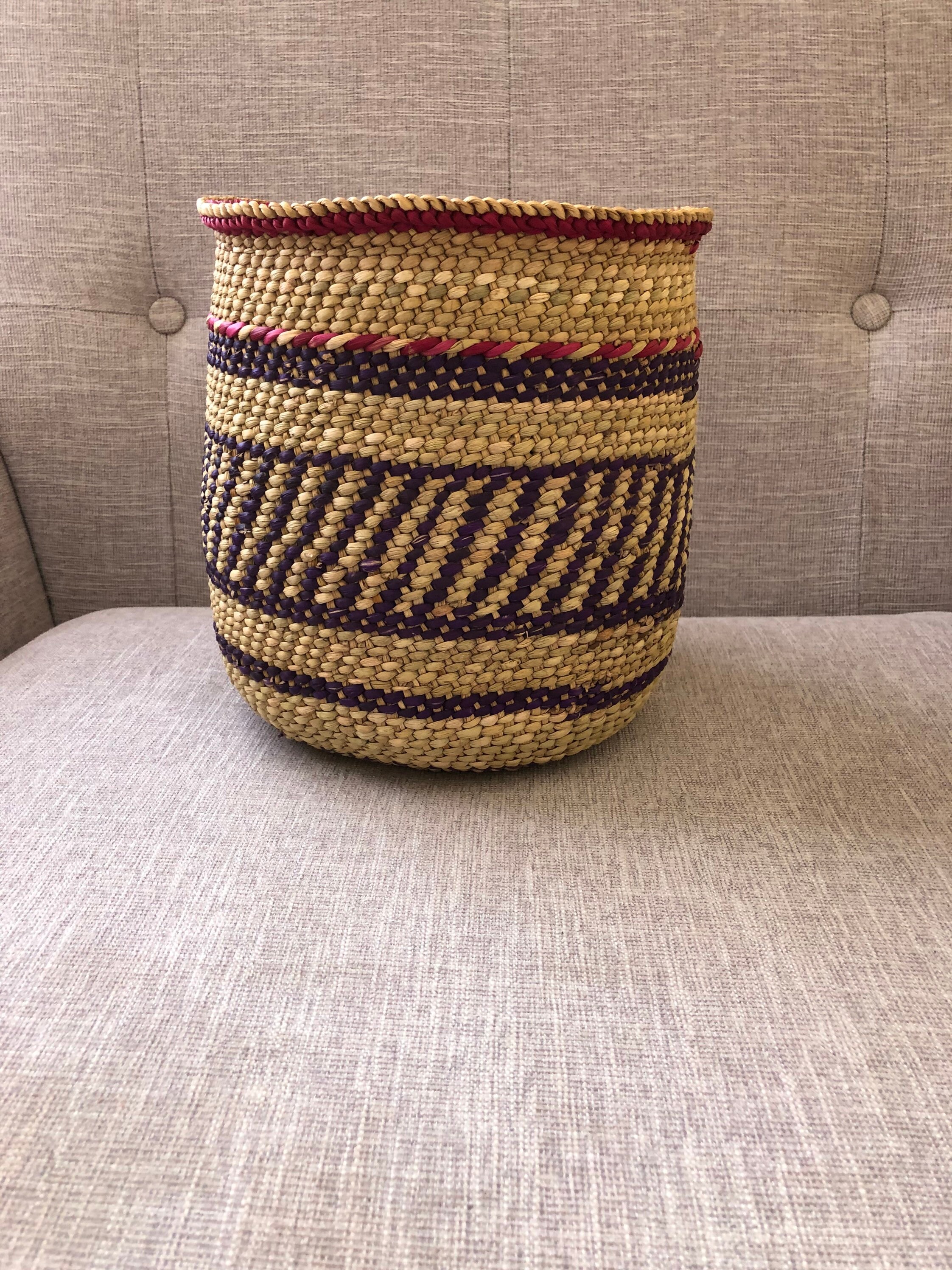 Iringa Grass Basket / Planter Basket , Iringa Basket, Organizer Basket ...