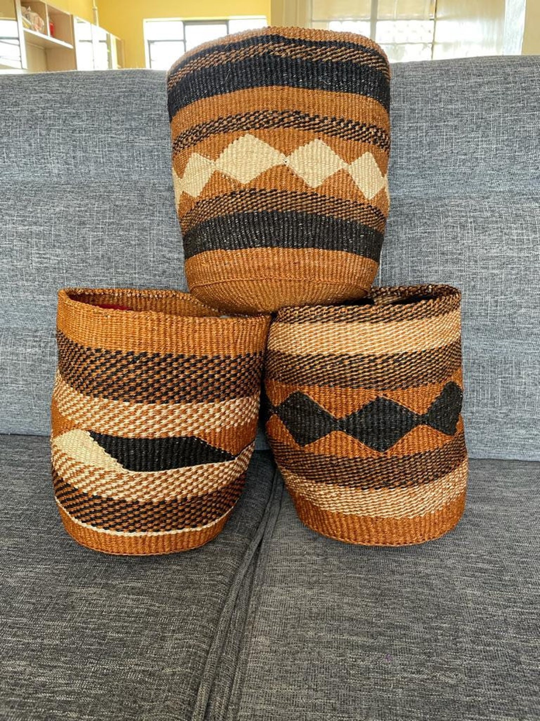Woven Planters, Sisal Planters, Tribal Planters, Succulent Planters
