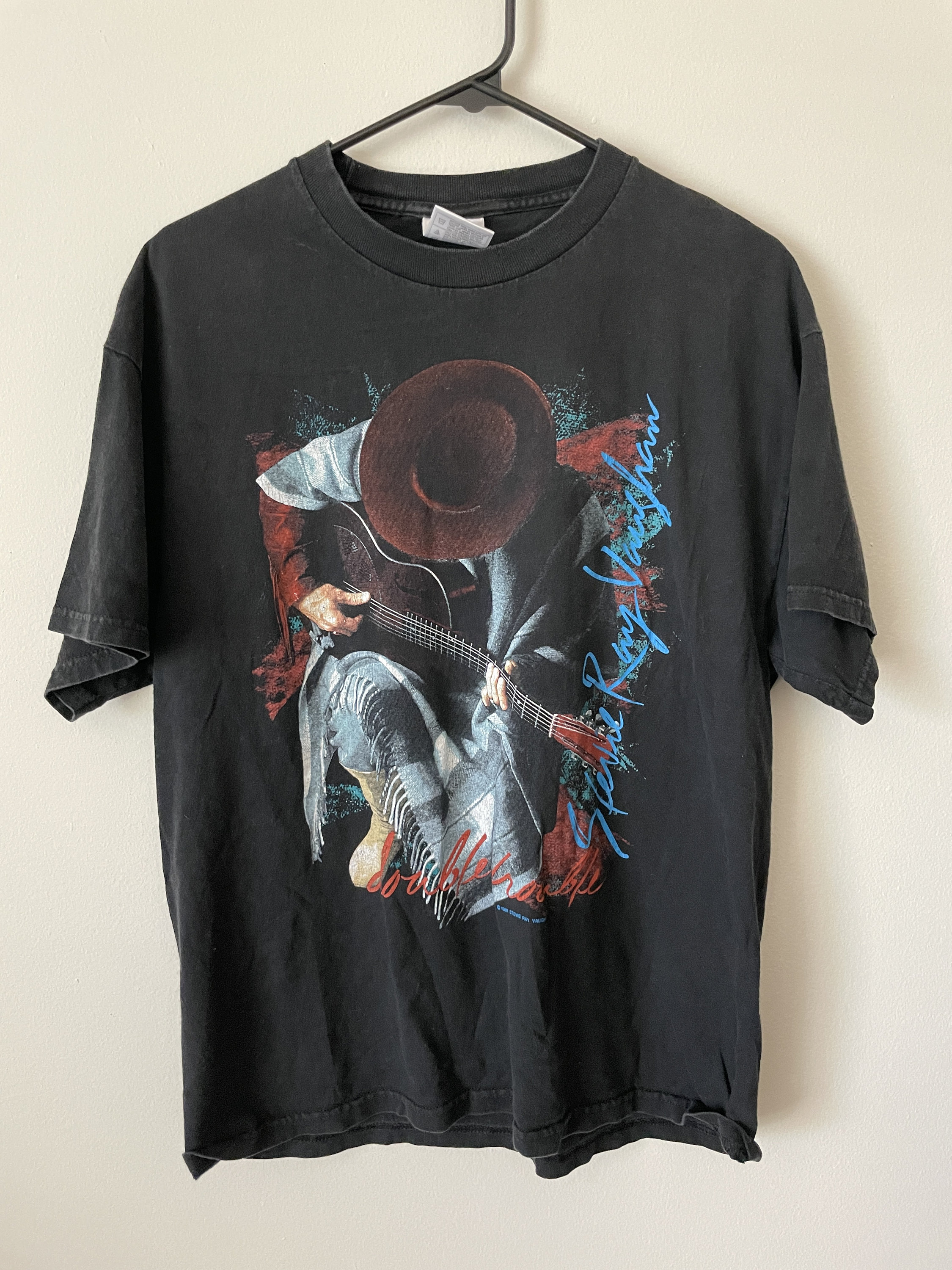Discover Stevie Ray Vaughan Double Trouble Vintage T Shirt