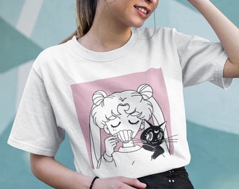 Sailor moon Tsukino Usagi Cosplay Anime Manga T-Shirt Shirt Unterhemd Undershirt