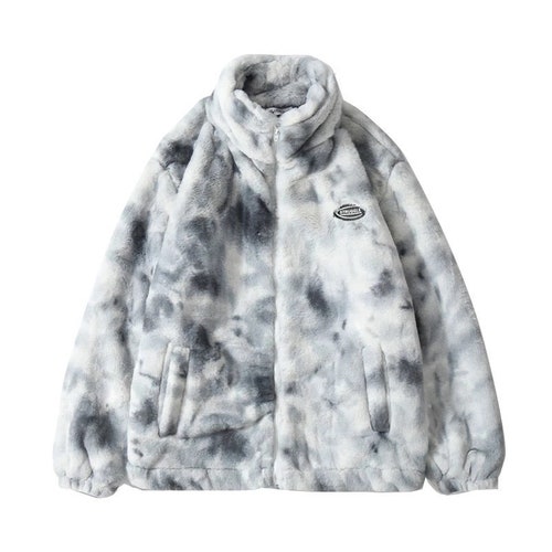 Fleece Fluffy Warm Hooded Jacket Unisex Full Zip Fur Coat - Etsy
