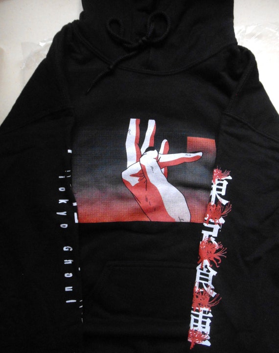 Kaneki Ken Finger Crack Tokyo Ghoul Unisex Hoodie Red Spider Etsy
