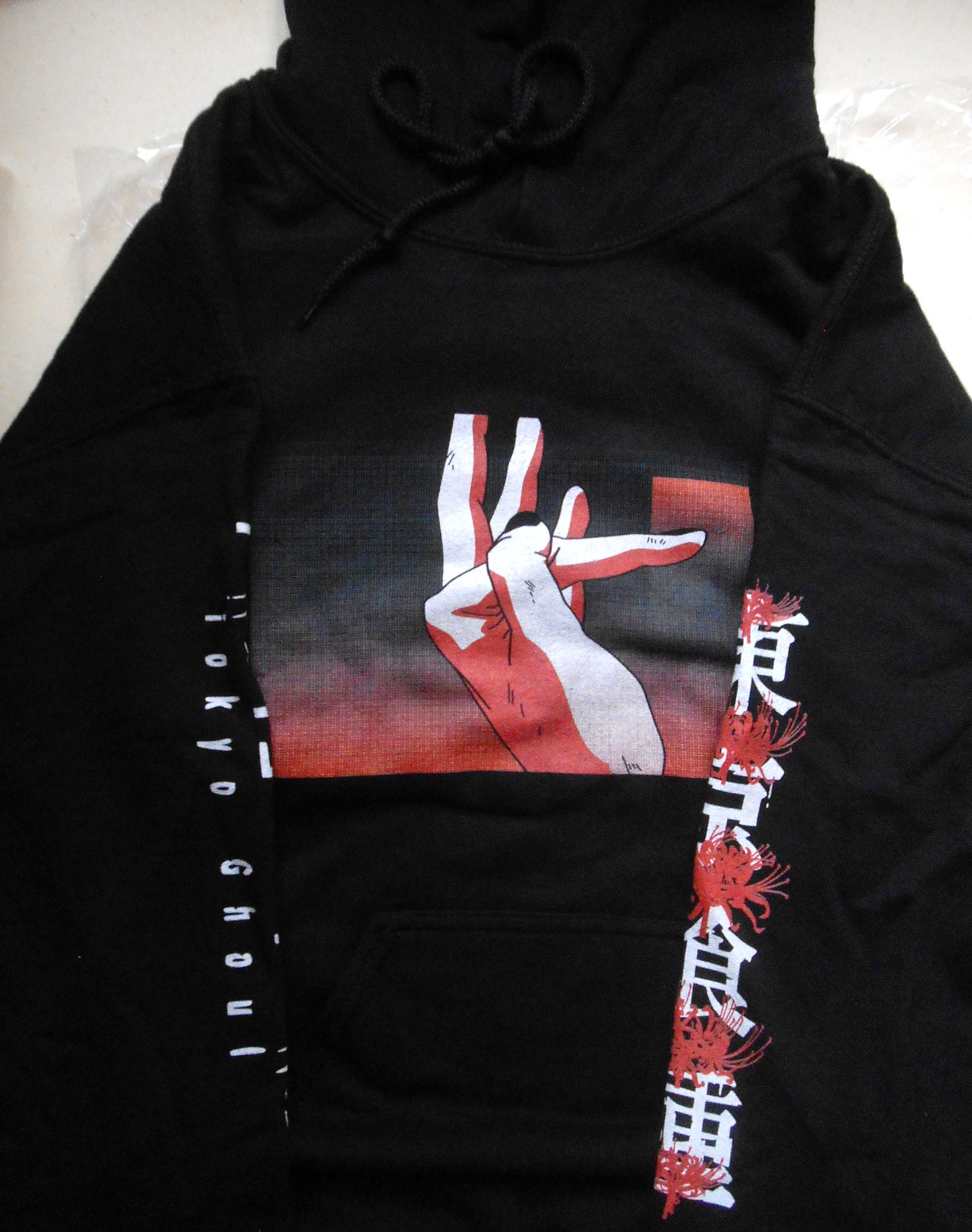 Kaneki Ken Finger Crack Tokyo Ghoul Unisex Hoodie Red Spider Lily