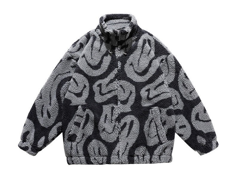 Fleece Fluffy Warm Hooded Jacket Unisex Full Zip Fur Coat - Etsy