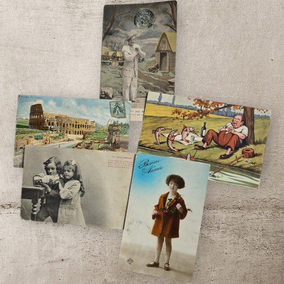 フランス　アンティーク　ハガキ　ポストカード　１９００年　約２００枚