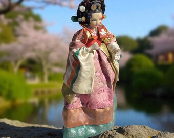 希少なヴィンテージOzenブランドの日本人形 - 動作品 - Etsy 日本