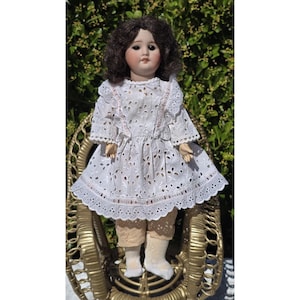 Antique Rare SFBJ Paris 3/0 Bisque Doll Sleepy Eyes Composition Body 1920s , Articulated Doll, Early 1900s Doll, Collectible French Doll