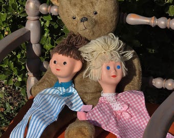 Marionnette Pimprenelle - Bonne Nuit Les Petits - Les Petites Maries - Vintage