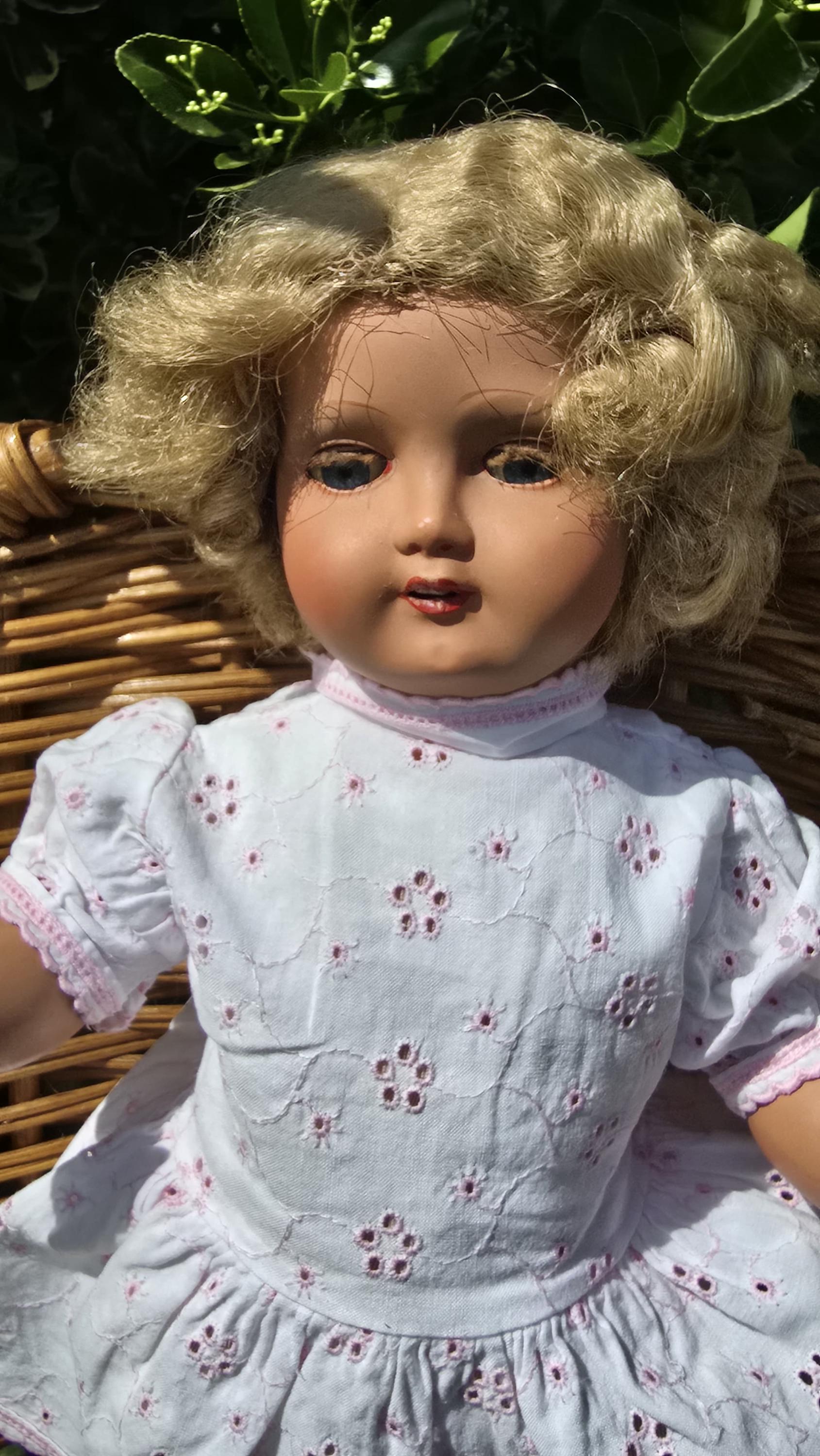 Beautiful Vintage Poupée Bté SGDG Bella Doll Rhodoïd 1950s