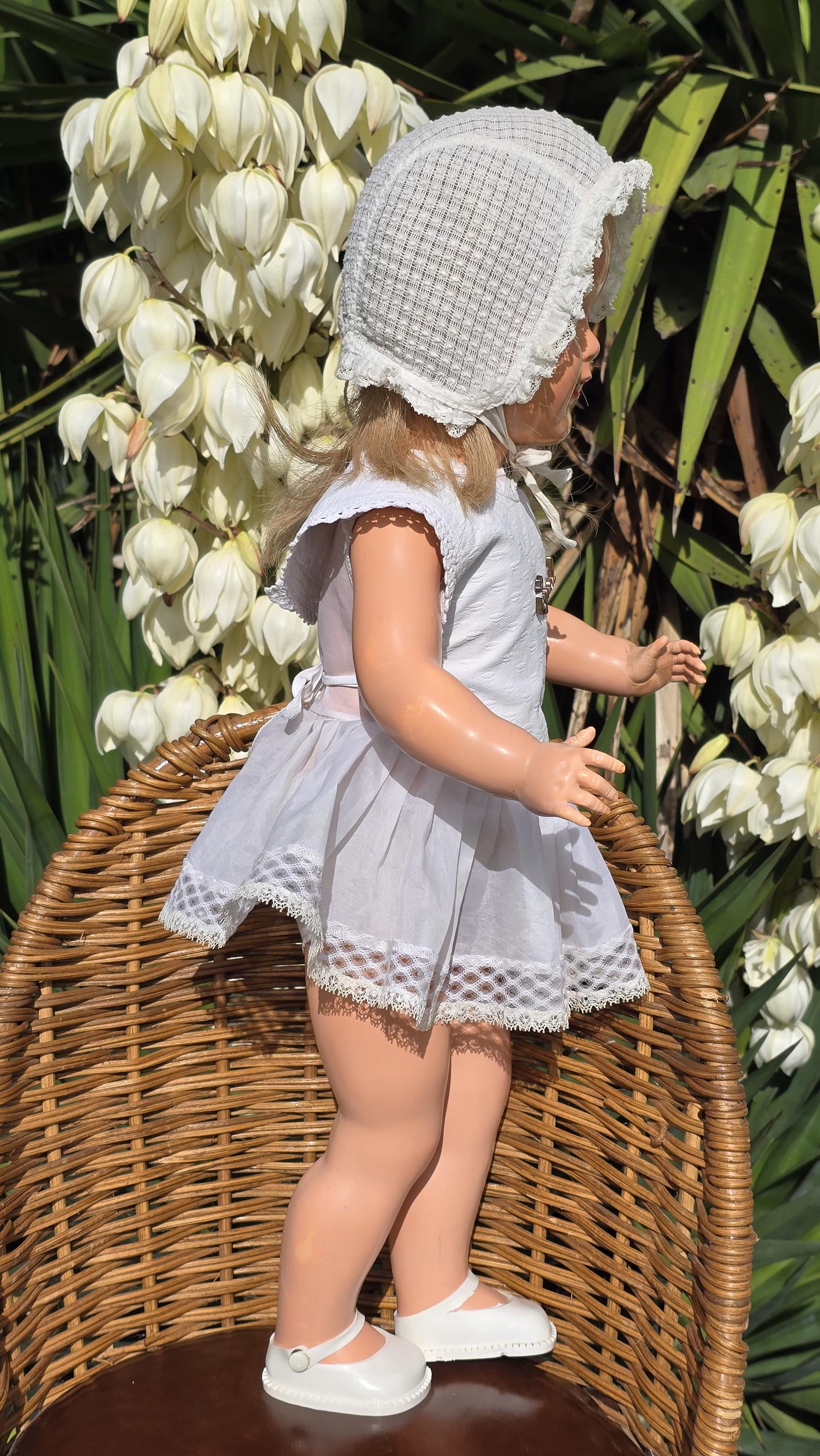 Robe Organdi Pour Poupée Raynal Rhodoïd – Authentique, Vintage, Occasion