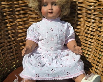 ANCIENNE POUPEE SGDG De 48 Cm Blonde Aux Yeux Bleus Dormeurs EUR 25,00 - FR