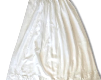 Enagua de algodón estilo victoriano-eduardiano romántico de 1800, 33 cm de ancho.