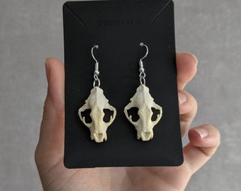 animal skull earrings