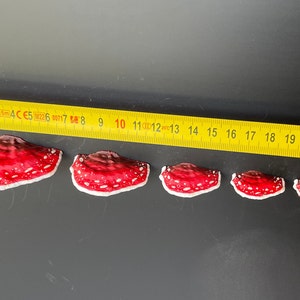 Mushroom Magnets, 3D fridge magnets Set of 5 red Amanita zdjęcie 8