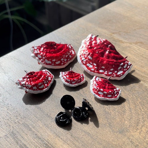 Stickon Mushrooms/shelf Fungi Dark Brown set of 5 Etsy