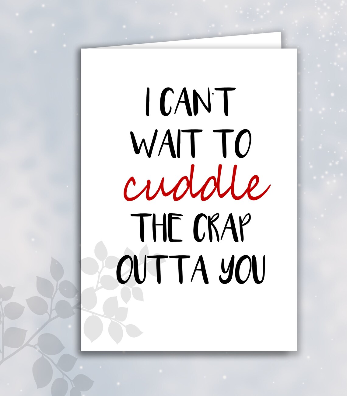 Funny Printable Valentine's Day Card Sarcastic | Etsy