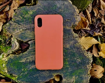 Organic phone case for iPhone INDIA RED -Eco eco-friendly mobile phone case, completely biodegradable, sustainable & recyclable, eco friendly
