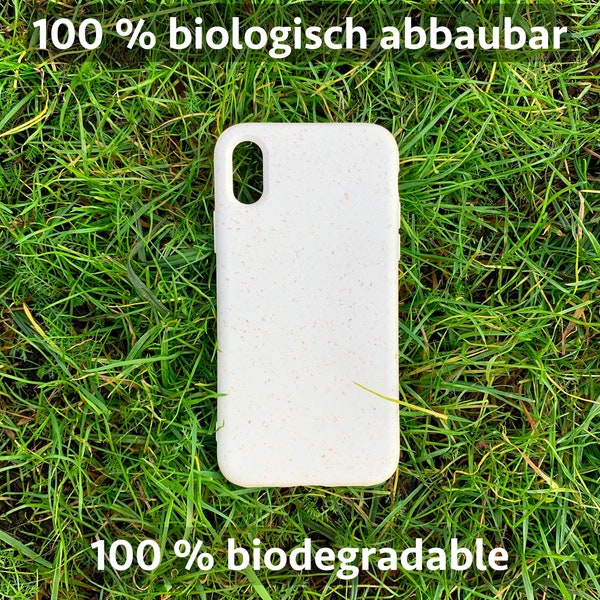 Bio Handyhülle CREME - Öko umweltfreundliches Handy Case, komplett biologisch abbaubar, nachhaltig & recyclebar, eco friendly