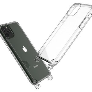 Hülle für Handykette TRANSPARENT für iPhone & Samsung Handyhülle mit Ösen wahlweise mit Magnet MagSafe kompatibel Bild 2