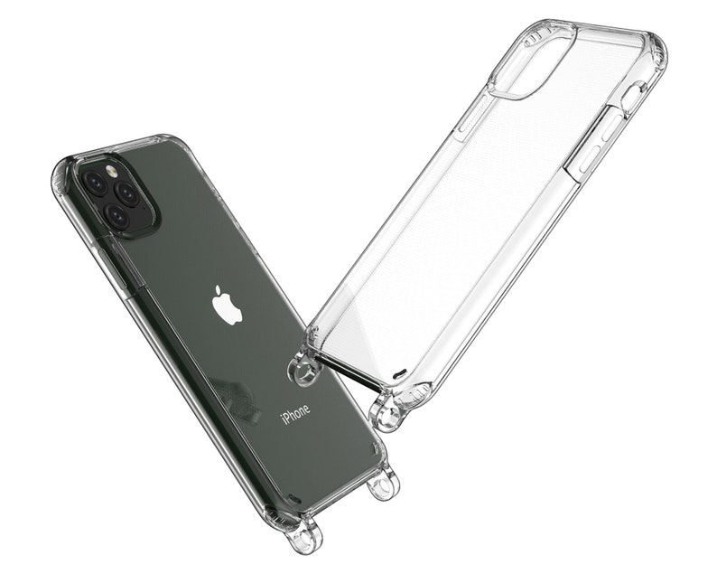Case for mobile phone chain TRANSPARENT for iPhone & Samsung mobile phone case with eyelets optionally compatible with Magnet MagSafe image 2