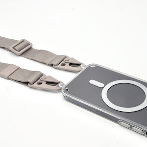 MagSafe Hülle für Handykette TRANSPARENT für iPhone & Samsung Handyhülle mit Ösen mit Magnet MagSafe kompatibel Bild 4