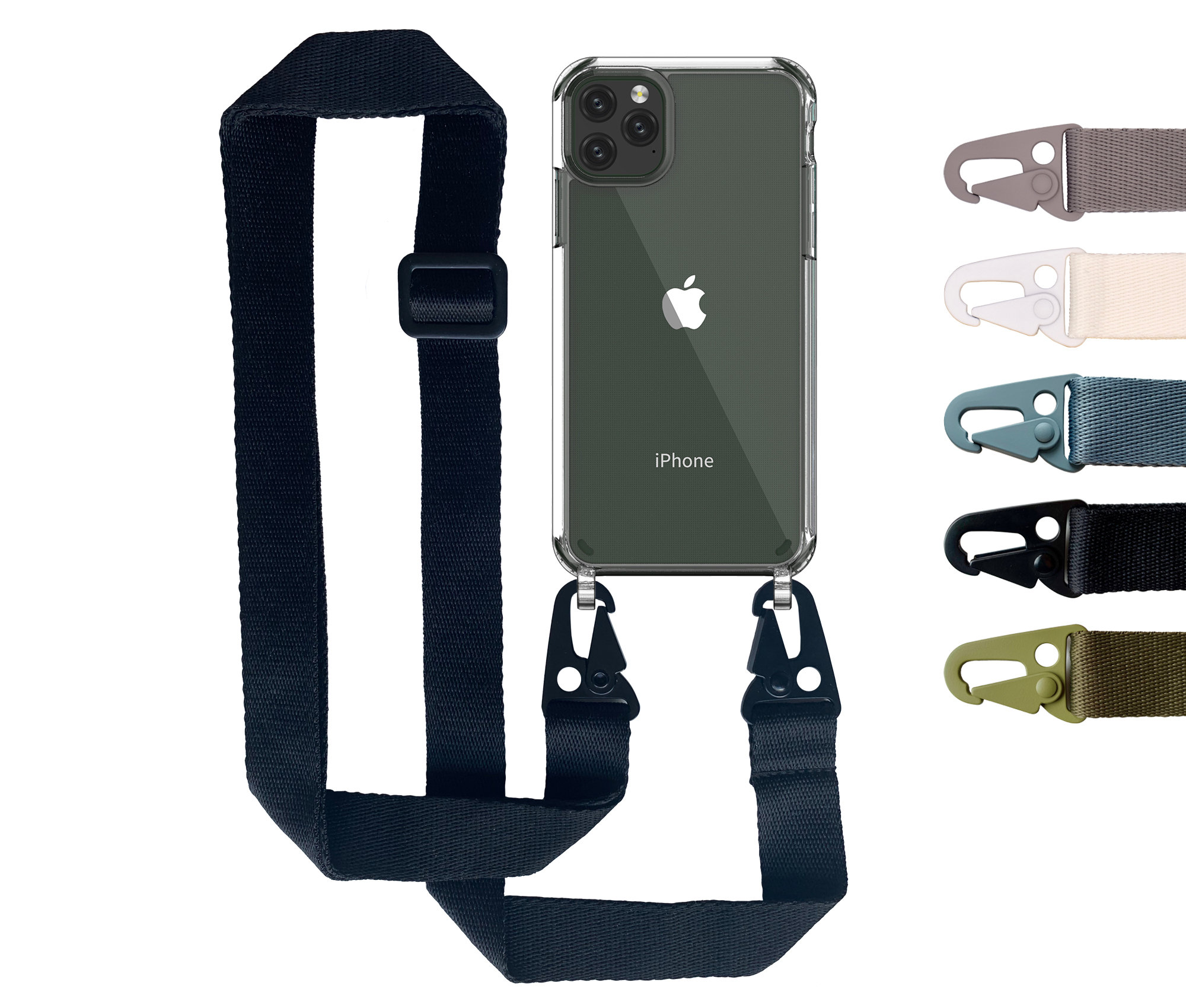 Funda con cuerda silicona Para iPhone 15 14 13 Pro Max 12 11 XS XR Lanyard  Case