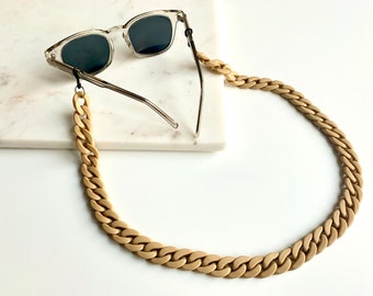 Glasses Chain / Mask Holder Size S KARAMELL MATT Eyeglass Band Mask