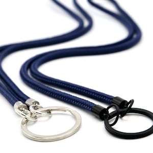 Polyester Schnur Schlüsselband verstellbar und Schlüsselring als  Werbeartikel online kaufen - Farbe: hell blau