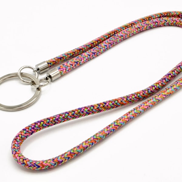 COLORFUL lanyard made of PPM rope for hanging around your neck