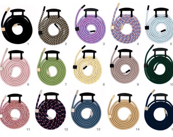 Cord clip for 2in1 mobile phone case / mobile phone chain in 15 colors interchangeable rope