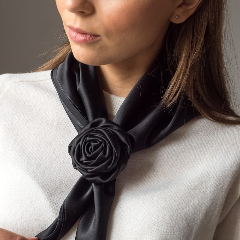 Satin Flower Choker Collar main image 1