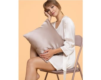 100% Mulberry Silk Pillowcase, Silk Pillow Covers, Hair Protection, Skincare, Anti-Aging, Silk pillow cover, silk pillow case