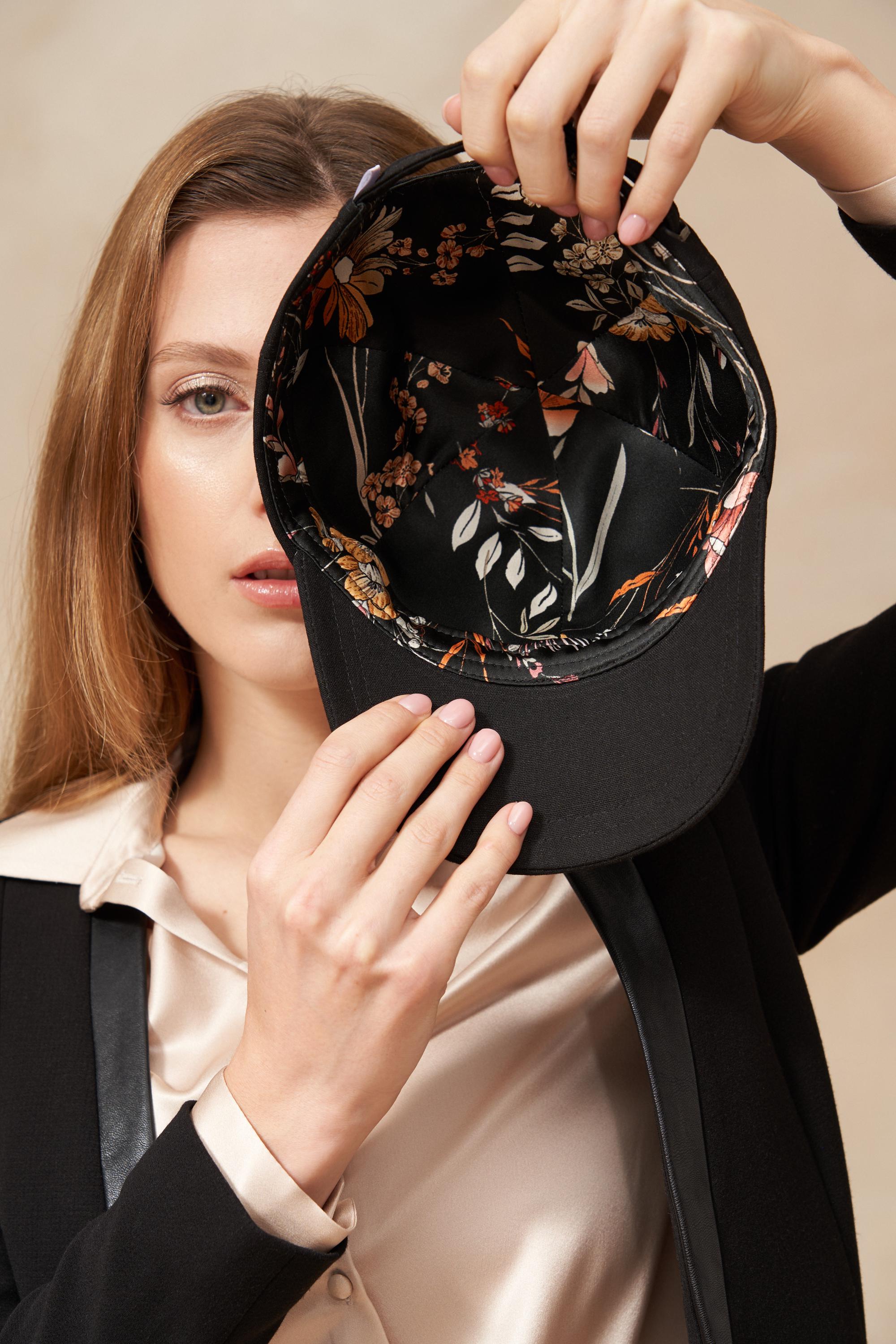Silk Lined Baseball Hat, Silk Lined Baseball Cap, Satin  display picture 1