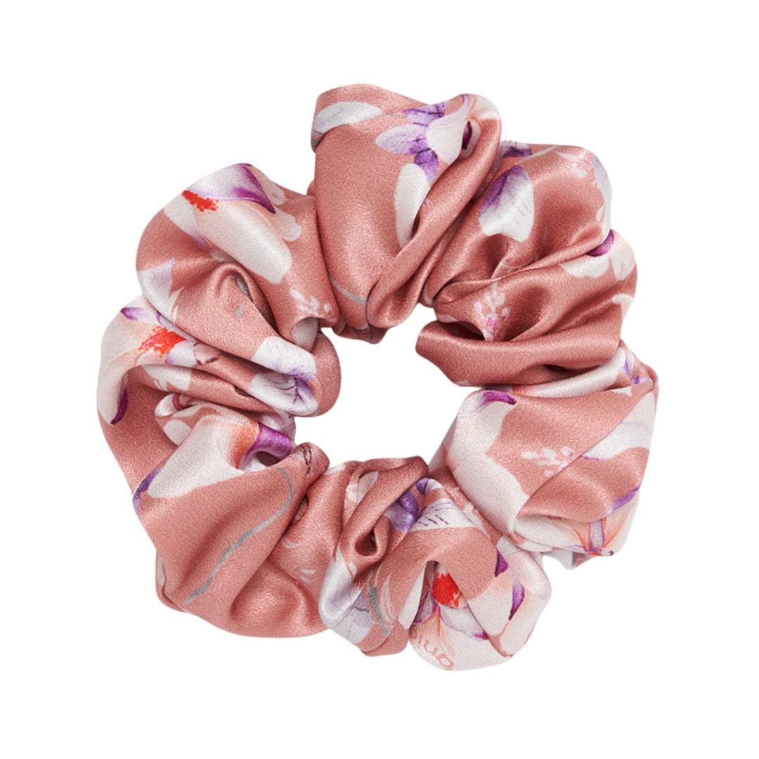 AEGYPIUS Flauschige Haargummis 7 Stück – Samt-Scrunchies In Grautönen, 12cm Durchmesser