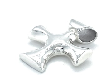 Sterling Silver Pendant, Cross Pendant,  Religious Jewelry, INRI, Cross Jewelry, Silver Cross Pendant, Christian Jewelry, Square Cross
