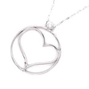Sterling Silver Heart Pendant, Heart Jewelry, Love Pendant, Romantic Jewelry, Love Jewelry, Silver Heart, RomanceCore