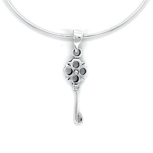 Sterling Silver Key Pendant, Dainty Key Pendant, Key Jewelry, Love Key Charm, Small Key Pendant, Key Charm, RomanceCore