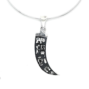 Sterling Silber Anhänger , Glücksanhänger , Glücksbringer Talisman, Glücksbringer, Glücksschmuck, Glücksbringer, Glücksgeschenk, Glückshornanhänger