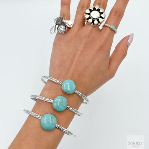 Sterling Silver Cuff Bracelet, Turquoise Bracelet, Southwestern Style Bracelet,  Mexican Silver Bracelet, Turquoise Jewelry, Unisex Bracelet