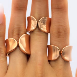 Copper Band, Pure Copper Ring, Hammered Copper Ring,  Solid Copper Ring, Thick Copper Band, Copper Wedding Anniversary, Arthritis Jewelry