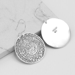 Aztec calendar earrings hotsell