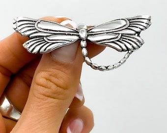 Sterling Silver Brooch, Dragonfly Brooch, Dragonfly Jewelry, Unique Brooch, Aesthetic Jewelry, Insect Brooch, Dragonfly Pin Brooch