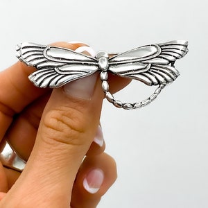 Sterling Silver Brooch, Dragonfly Brooch, Dragonfly Jewelry, Unique Brooch, Aesthetic Jewelry, Insect Brooch, Dragonfly Pin Brooch