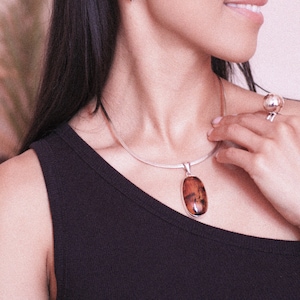 Baltic Amber and Sterling Silver Pendant, Honey Amber, Amber Jewelry, Oval Amber Pendant