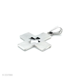 Sterling Silver Pendant, Cross Pendant,  Religious Jewelry, INRI, Cross Jewelry, Silver Cross Pendant, Christian Jewelry, Square Cross