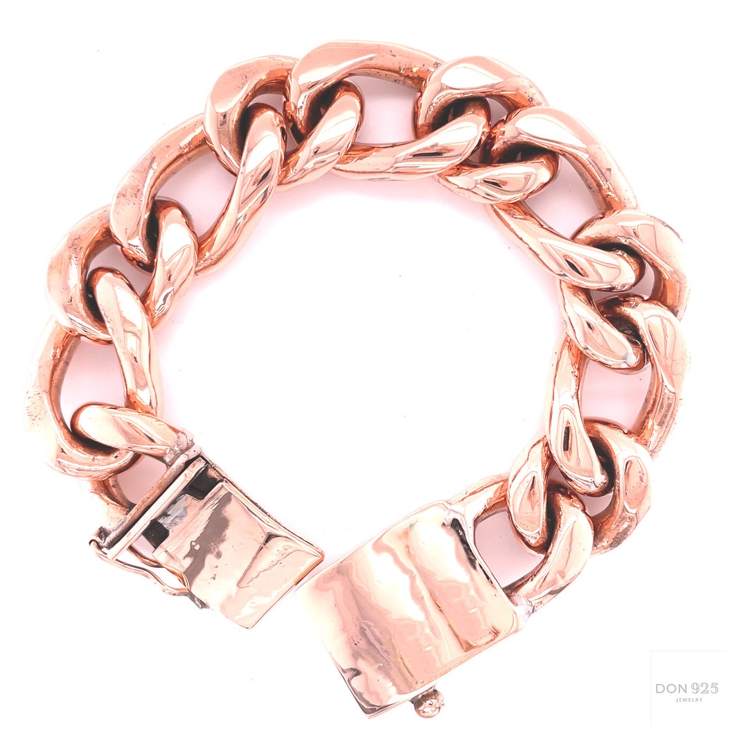 ブレスレット Brass Heavy Strap Link Chain Bracelet / Cuff il_1080xN.3841418174_nlwl.jpg