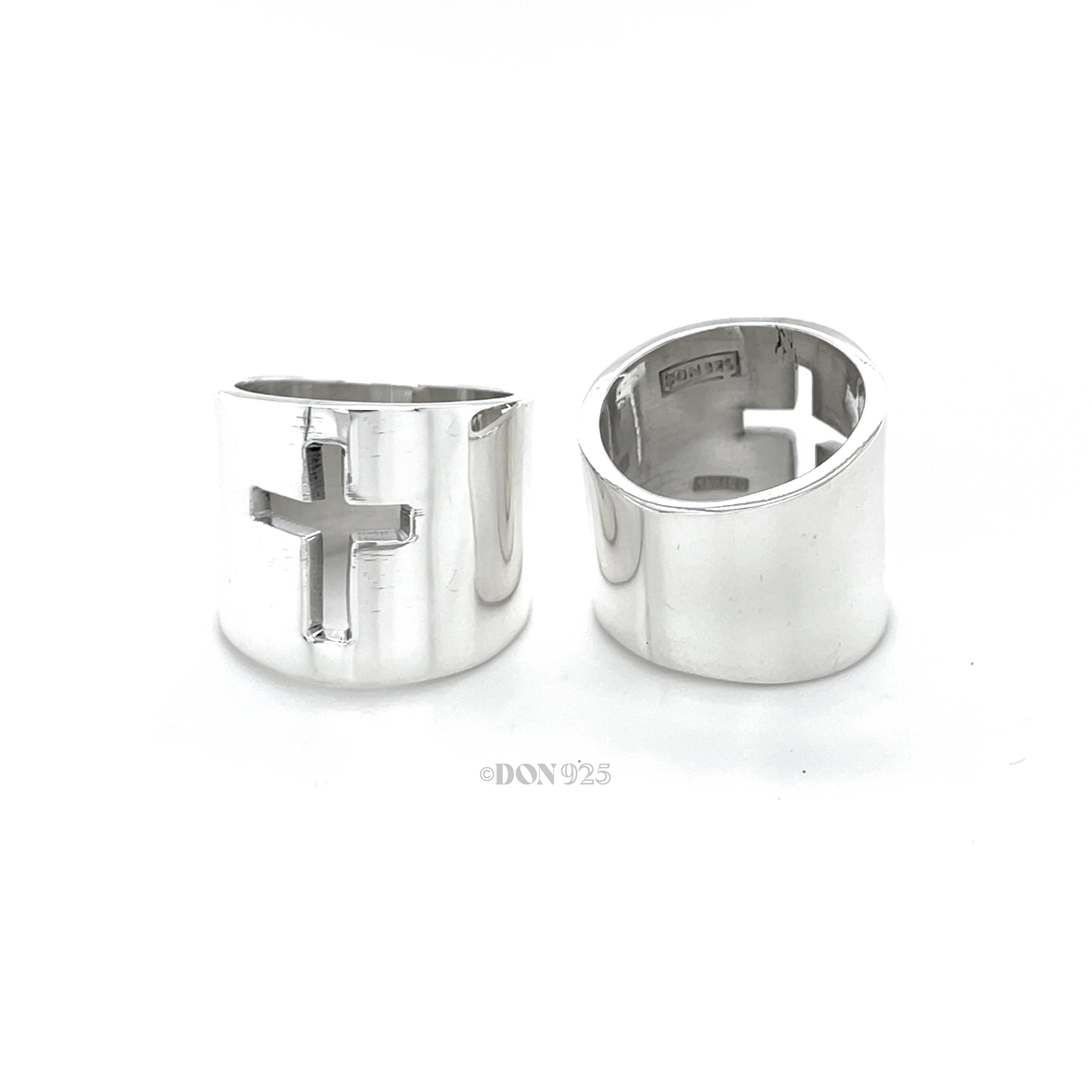 SILVER925 CROSS DESIGN WIDE RING/シルバーリング SILVER925 CROSS DESIGN RING/シルバー/リングの通販 by よし's